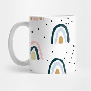 terracotta pastel rainbows Mug